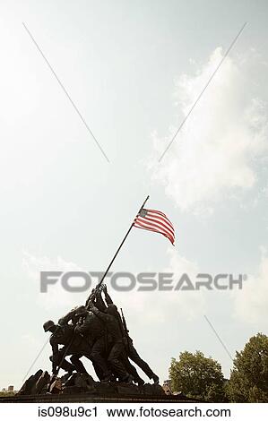 Stock Image - Marine corps war memorial, Arlington, Virginia, USA. Fotosearch