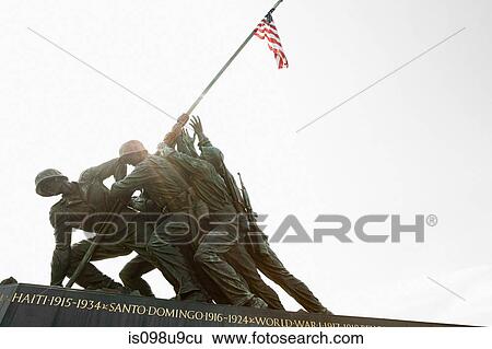 Stock Photograph - Marine corps war memorial, Arlington, Virginia, USA. Fotosearch