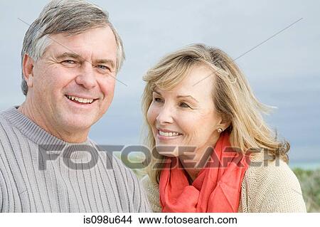 Picture - Mature couple smiling. Fotosearch