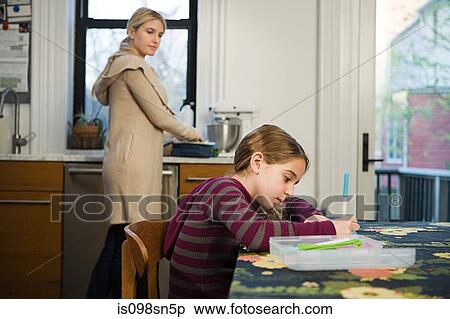 Mother and daughter at home View Large Photo Image Stock Photography - Mother and daughter at home. Fotosearch