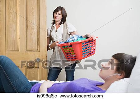 Mother unimpressed with her daughter View Large Photo Image Stock Image - Mother unimpressed with her daughter. Fotosearch