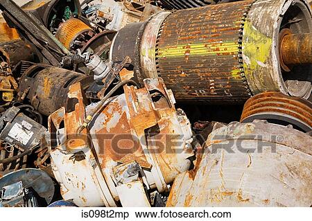Motors at scrap yard View Large Photo Image Stock Photography - Motors at scrap yard. Fotosearch