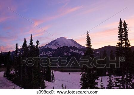Stock Photograph - Mount rainier. Fotosearch