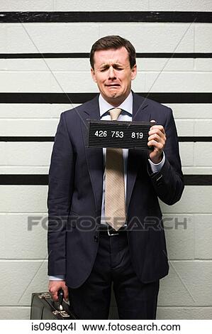 Stock Image - Mugshot of businessman. Fotosearch