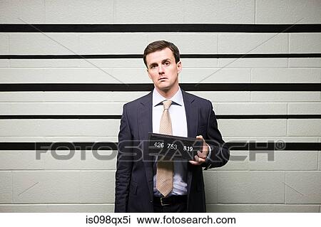 Stock Image - Mugshot of businessman. Fotosearch