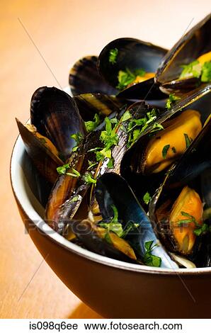 Mussels in a bowl View Large Photo Image Stock Image - Mussels in a bowl. Fotosearch