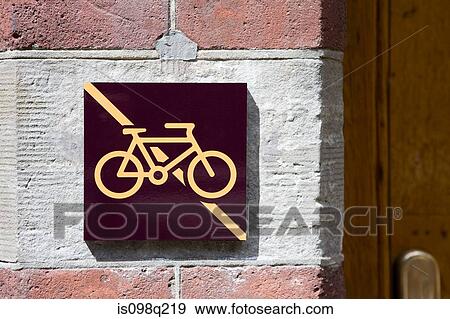 No cycling View Large Photo Image Stock Photo - No cycling. Fotosearch