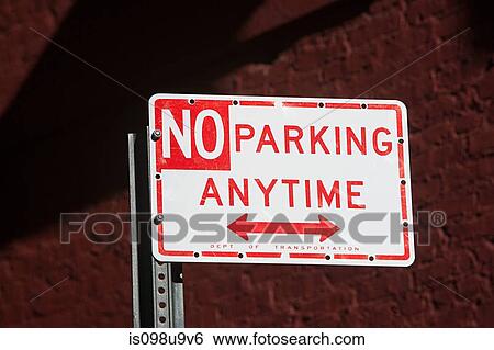Stock Photograph - No parking sign. Fotosearch