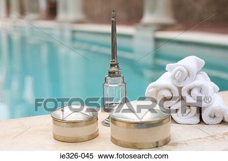 Objects by swimming pool View Large Photo Image Stock Photography - Objects by swimming pool. Fotosearch