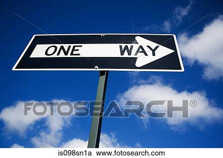 One way sign View Large Photo Image Stock Image - One way sign. Fotosearch