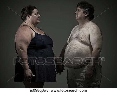 Overweight couple View Large Photo Image Stock Photo - Overweight couple. Fotosearch