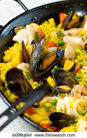 Paella View Large Photo Image Stock Image - Paella. Fotosearch