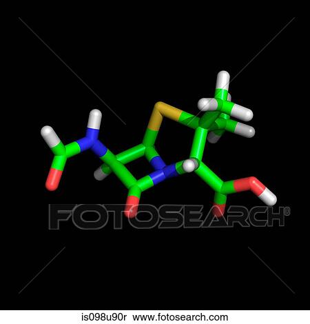 Stock Photography - Penicillin molecule. Fotosearch