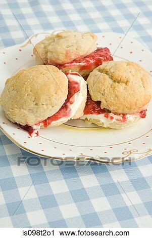 Plate of scones View Large Photo Image Stock Image - Plate of scones. Fotosearch