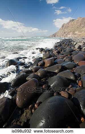 Playa de Famara, Lanzarote View Large Photo Image Stock Image - Playa de Famara, Lanzarote. Fotosearch