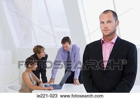 Stock Image - Portrait of a businessman. Fotosearch