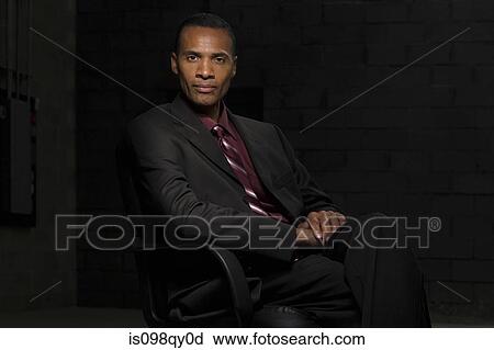 Stock Image - Portrait of a businessman. Fotosearch