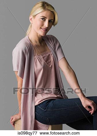 Portrait of a caucasian woman View Large Photo Image Stock Photo - Portrait of a caucasian woman. Fotosearch