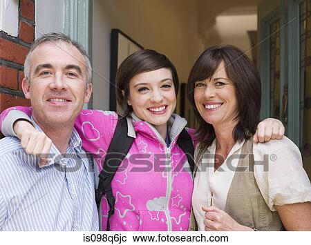 Portrait of a daughter with her parents View Large Photo Image Stock Image - Portrait of a daughter with her parents. Fotosearch