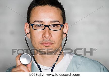 Portrait of a doctor View Large Photo Image Stock Photograph - Portrait of a doctor. Fotosearch