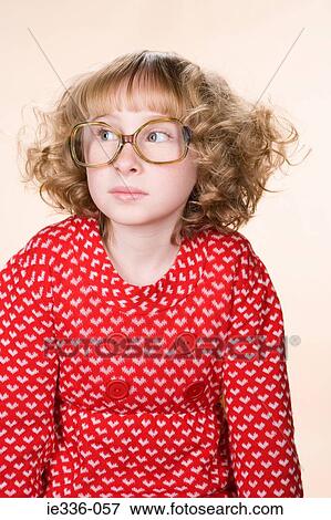 Portrait of a geeky girl View Large Photo Image Stock Photo - Portrait of a geeky girl. Fotosearch