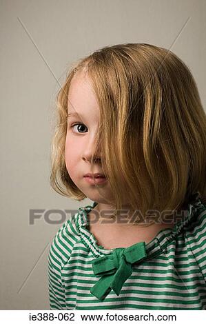 Stock Image - Portrait of a girl. Fotosearch
