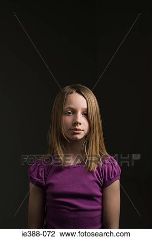 Stock Image - Portrait of a girl. Fotosearch