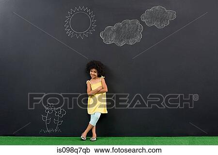 Stock Image - Portrait of a girl. Fotosearch
