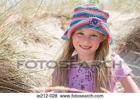 Stock Photo - Portrait of a girl. Fotosearch