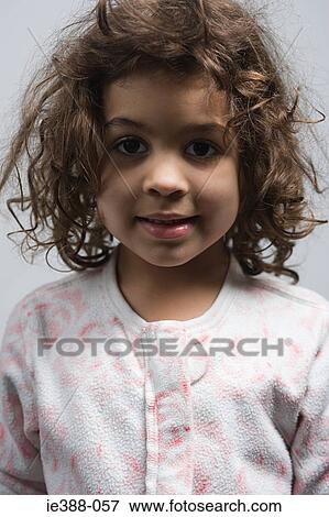 Portrait of a little girl View Large Photo Image Stock Photo - Portrait of a little girl. Fotosearch