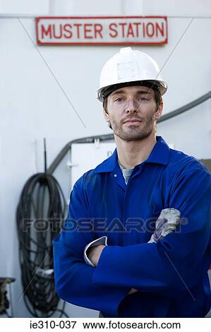 Portrait of a manual worker View Large Photo Image Stock Photo - Portrait of a manual worker. Fotosearch