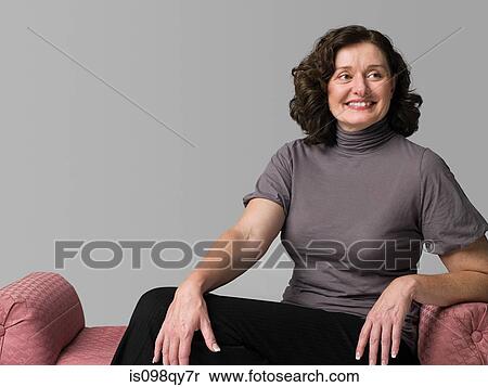 Stock Photography - Portrait of a mature woman. Fotosearch