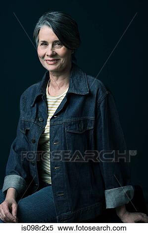 Stock Photography - Portrait of a mature woman. Fotosearch