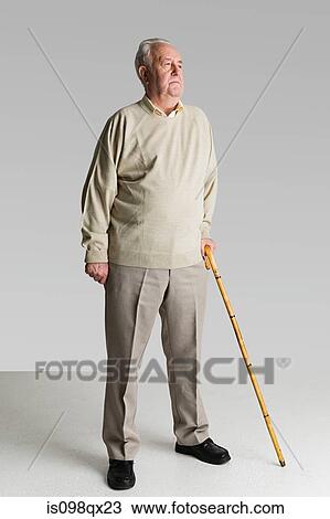 Stock Image - Portrait of a senior man. Fotosearch