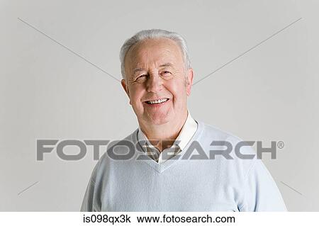 Stock Image - Portrait of a senior man. Fotosearch