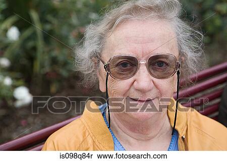 Stock Photography - Portrait of a senior woman. Fotosearch
