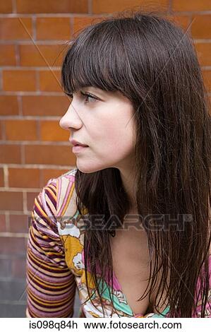 Stock Image - Portrait of a woman. Fotosearch