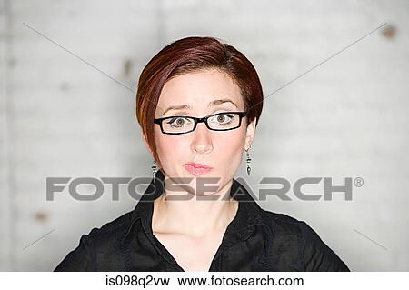 Portrait of a worried woman View Large Photo Image Stock Photo - Portrait of a worried woman. Fotosearch