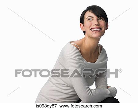 Portrait of a young caucasian woman View Large Photo Image Stock Photo - Portrait of a young caucasian woman. Fotosearch
