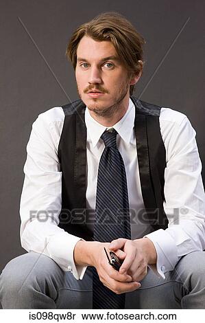 Stock Photography - Portrait of a young man. Fotosearch