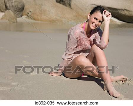 Stock Photography - Portrait of a young woman. Fotosearch