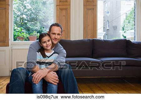 Stock Photo - Portrait of father and son. Fotosearch