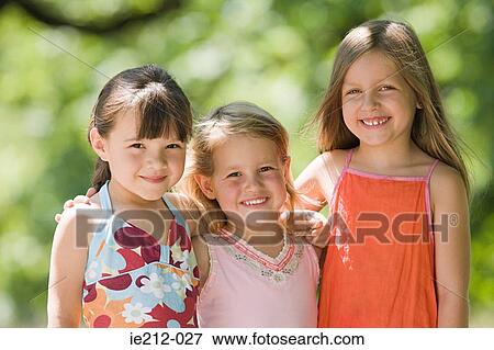Stock Photo - Portrait of friends. Fotosearch