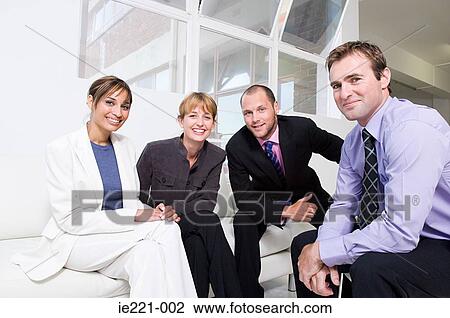 Stock Image - Portrait of work colleagues. Fotosearch