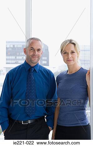 Stock Image - Portrait of work colleagues. Fotosearch