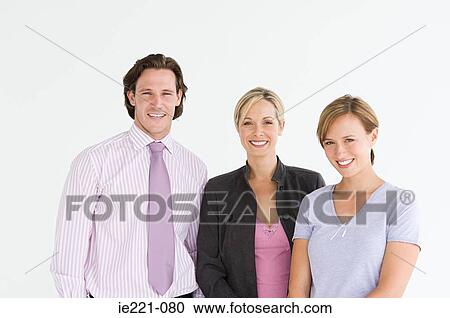 Stock Image - Portrait of work colleagues. Fotosearch