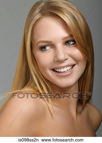 Portrait of young blonde woman View Large Photo Image Picture - Portrait of young blonde woman. Fotosearch