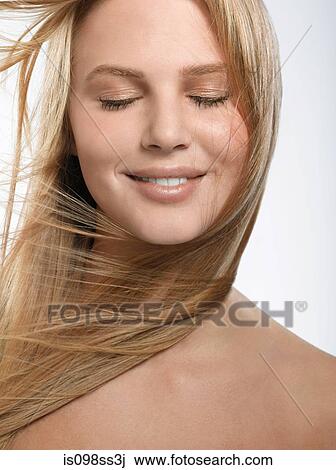 Portrait of young blonde woman View Large Photo Image Stock Image - Portrait of young blonde woman. Fotosearch