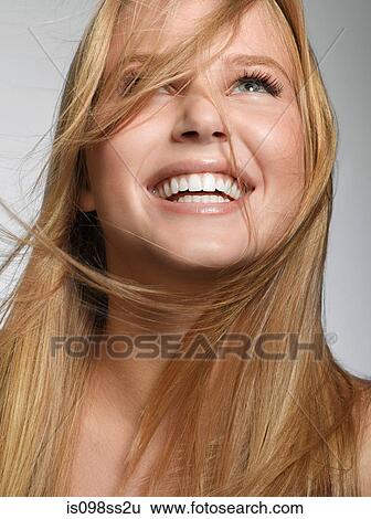 Portrait of young blonde woman View Large Photo Image Stock Photograph - Portrait of young blonde woman. Fotosearch