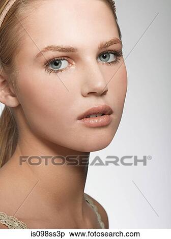 Portrait of young blonde woman View Large Photo Image Stock Photography - Portrait of young blonde woman. Fotosearch